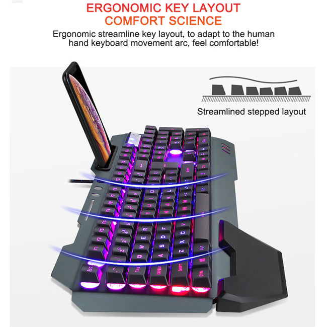 AluminPlay™ Aluminum Mechanical RGB Gaming Keyboard